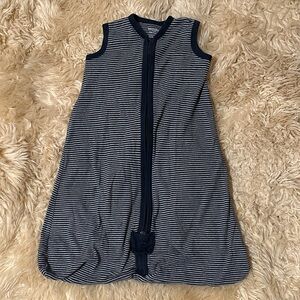 Burt's Bees Navy and White Striped Baby Sleep Sack